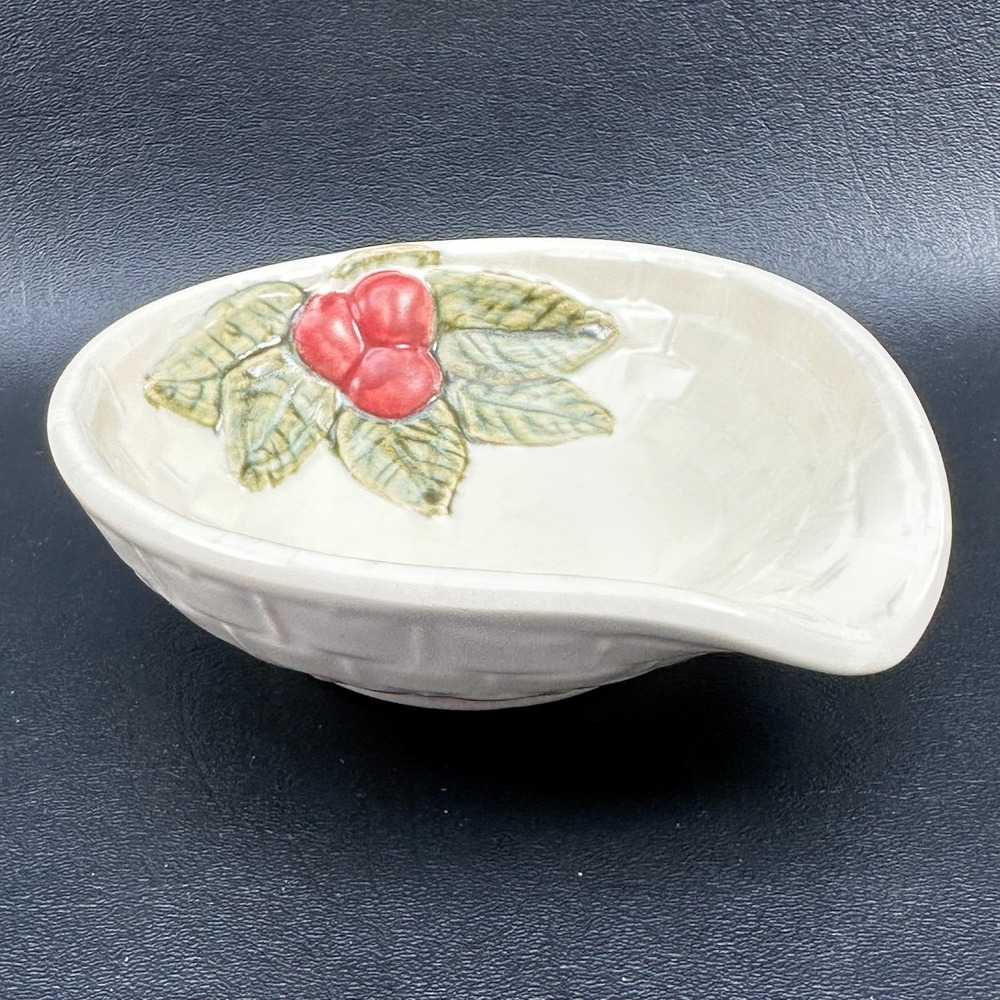 Pfaltzgraff  Jamberry Spoon Rest Stoneware 6" Pat Farrell Watercolor Berries USA